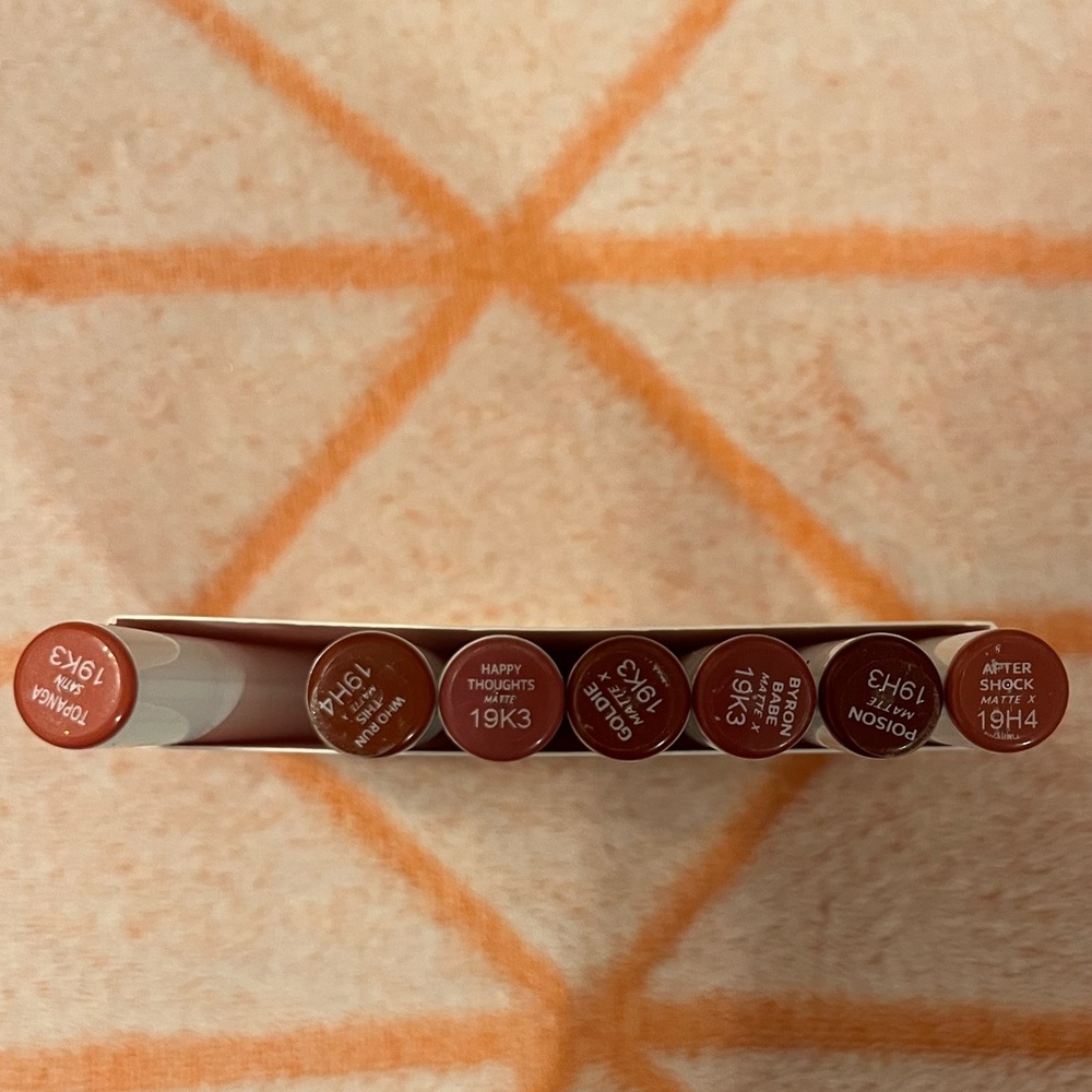 Set of 7 Colourpop Lippie Stix Brand New